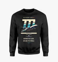 Thumbnail for Boeing 777-200LR design on black sweatshirt