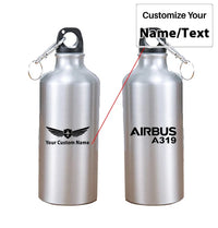 Thumbnail for Airbus A319 & Text aviation design on thermos, vacuum-insulated.