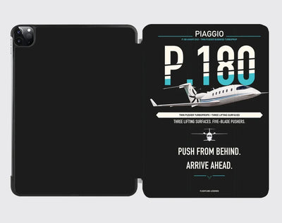 Piaggio P.180 Avanti EVO design on black ipad tablet case