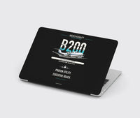 Thumbnail for Beechcraft King Air B200 design on black MacBook case