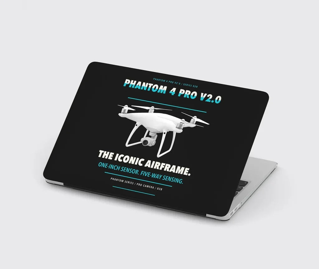 DJI Phantom 4 Pro V2.0 design on black MacBook case
