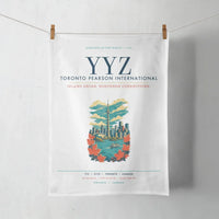 Thumbnail for Toronto Pearson International Airport (YYZ) design on white towel