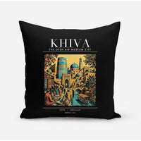 Thumbnail for KHIVA - Poster - Pillow - Black