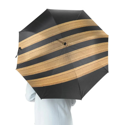 Pilot Epaulette 4 Lines aviation design on windproof polyester umbrella.