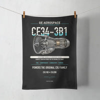 Thumbnail for CF34-3B1 design on black towel