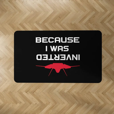 Because I was Inverted aviation design on durable carpet pile with non-slip backing rectangle carpet floor mat.