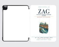 Thumbnail for Franjo Tuđman Airport Zagreb (ZAG) design on white ipad tablet case