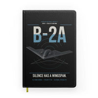 Thumbnail for B-2A Spirit design on black notebook