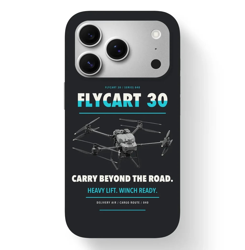DJI FlyCart 30 Case design on black iphone case