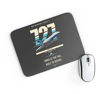 Thumbnail for Boeing 727-200 design on black rectangle mouse pad