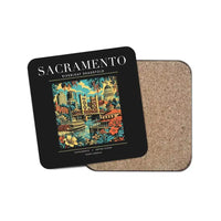 Thumbnail for SACRAMENTO - Poster - Coaster - Black