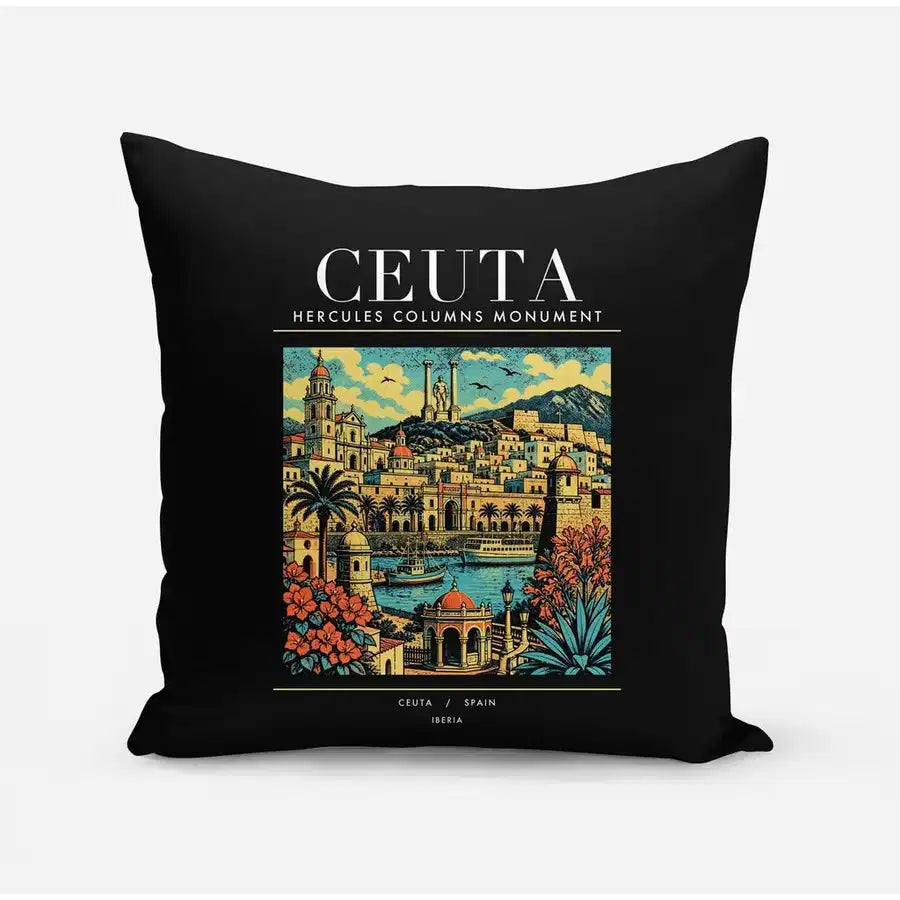 CEUTA - Poster - Pillow - Black