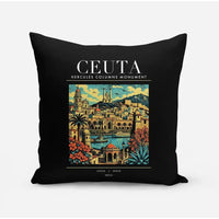 Thumbnail for CEUTA - Poster - Pillow - Black