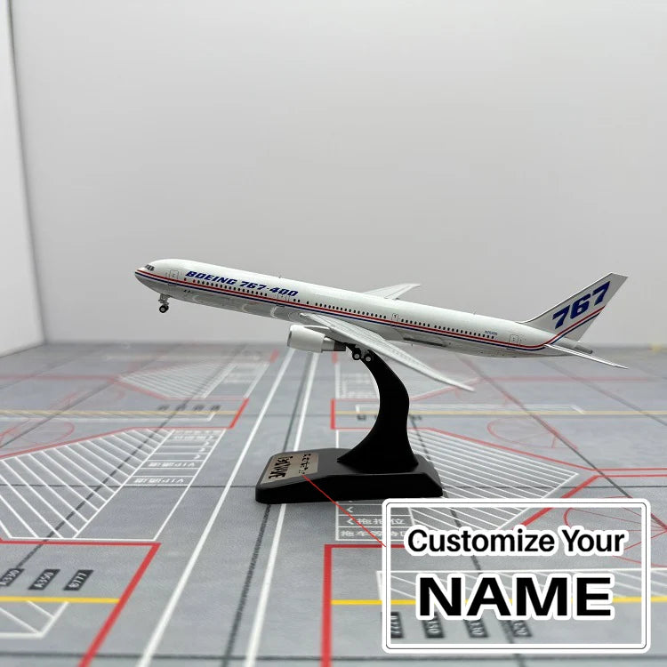 Side view of Boeing Original Paint B767-400ER N77066 Airplane Model (1:400 Scale) aviation 20-30cm scale model aircraft in di.