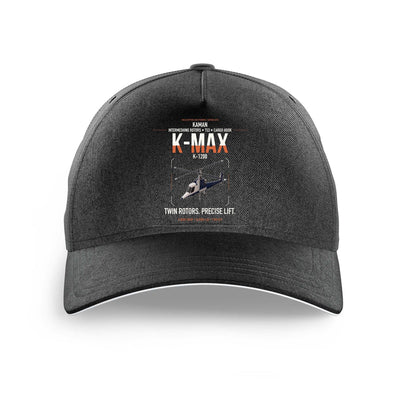 Kaman K-1200 K-MAX design on black printed hat
