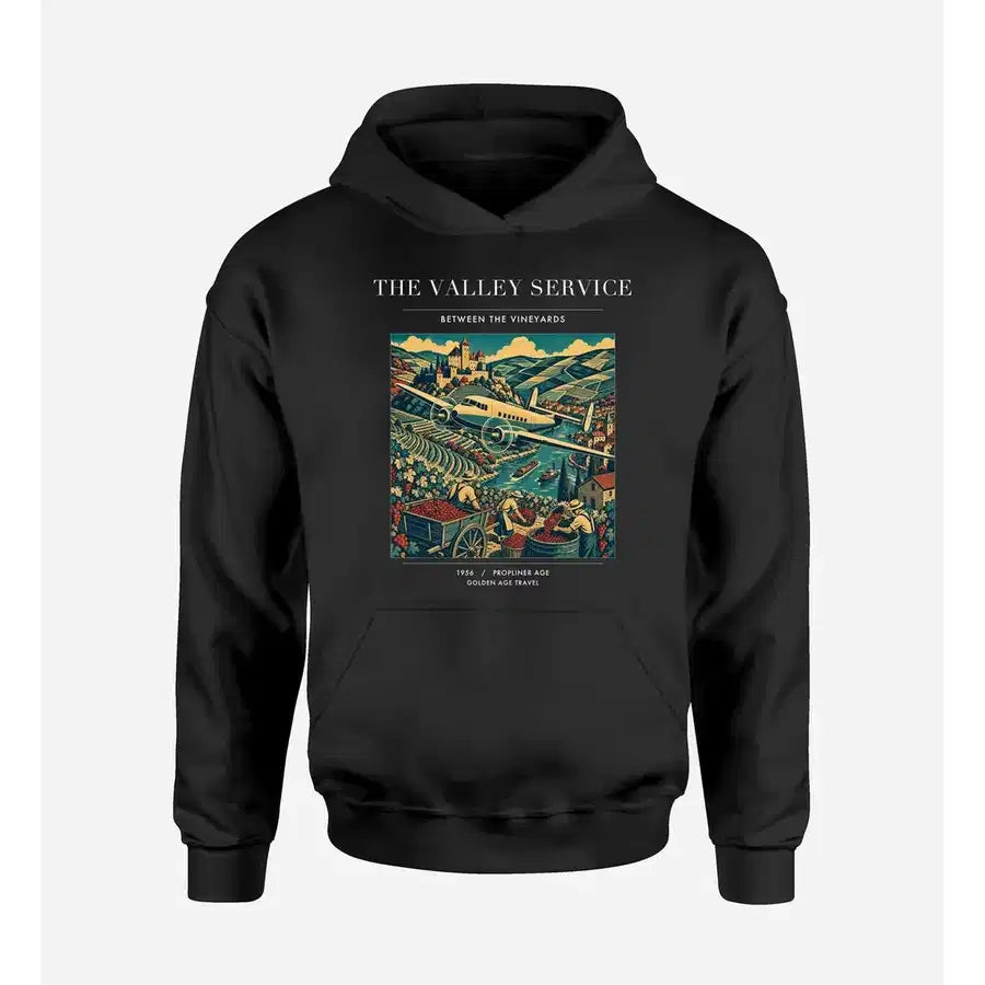 VINTAGE G4110 - The Valley Service - Premium Hoodie design on black premium