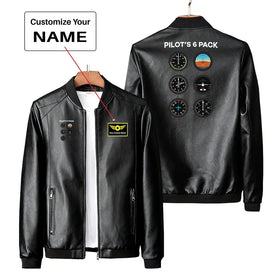 Pilot's 6 Pack PU Leather Jackets