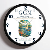 Thumbnail for Owen Roberts International Airport (GCM) design on white framed wall clock