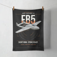 Thumbnail for de Havilland Vampire FB5 design on black towel