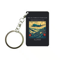 Thumbnail for VINTAGE G4342 - The Tea Terrace Overflight - Designed Key Chain design on black