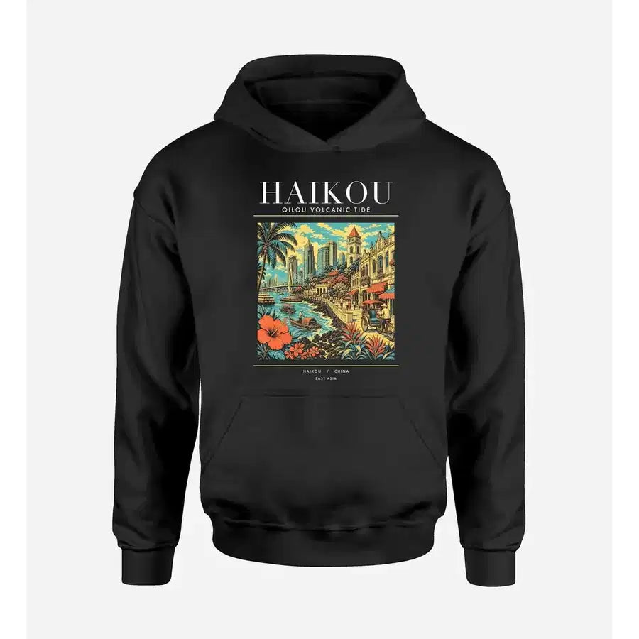 HAIKOU - Poster - Premium Hoodie - Black