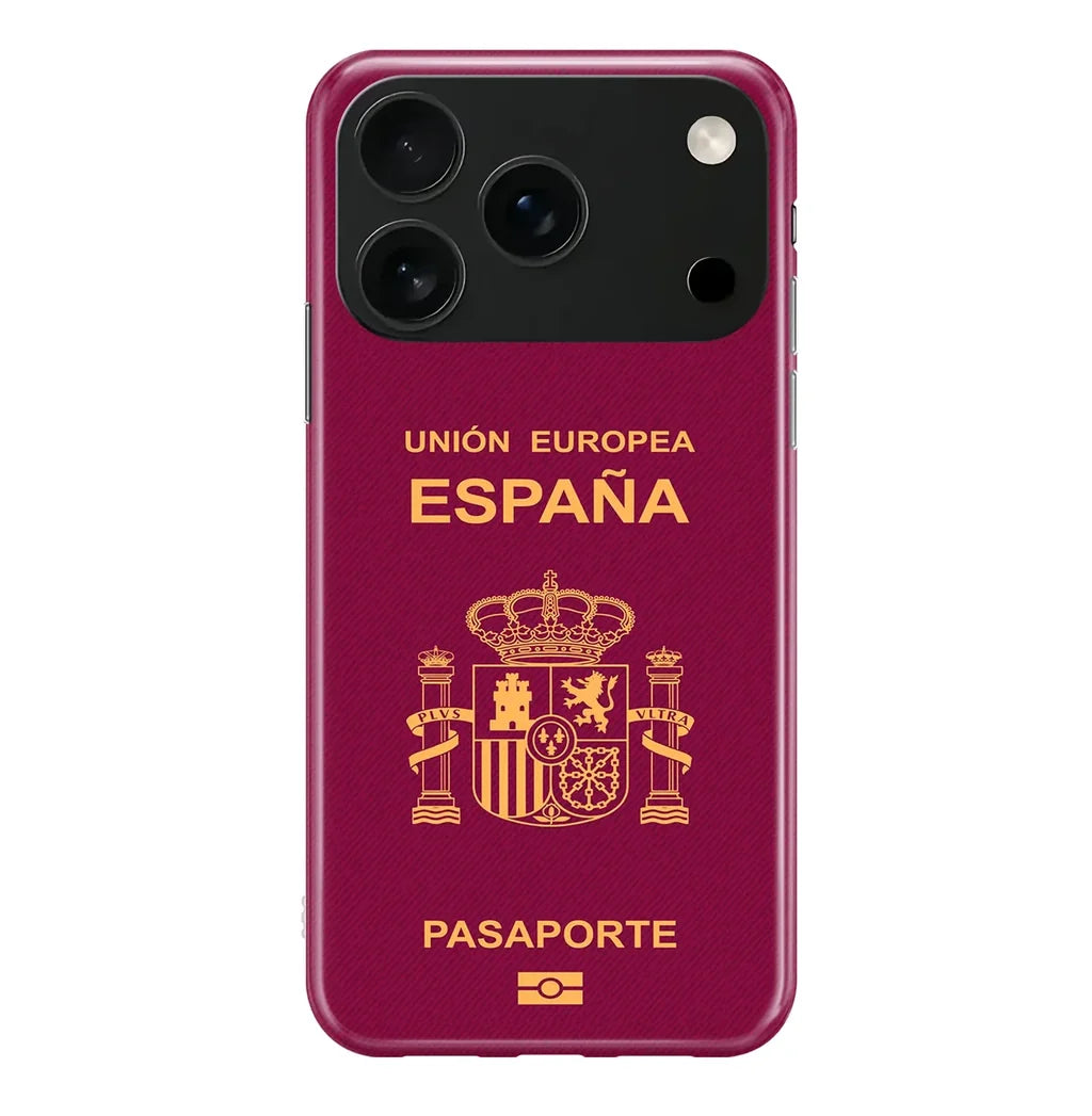 Spain Passport iPhone Case