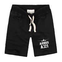 Thumbnail for Airbus A321 & Plane aviation design on soft cotton shorts.