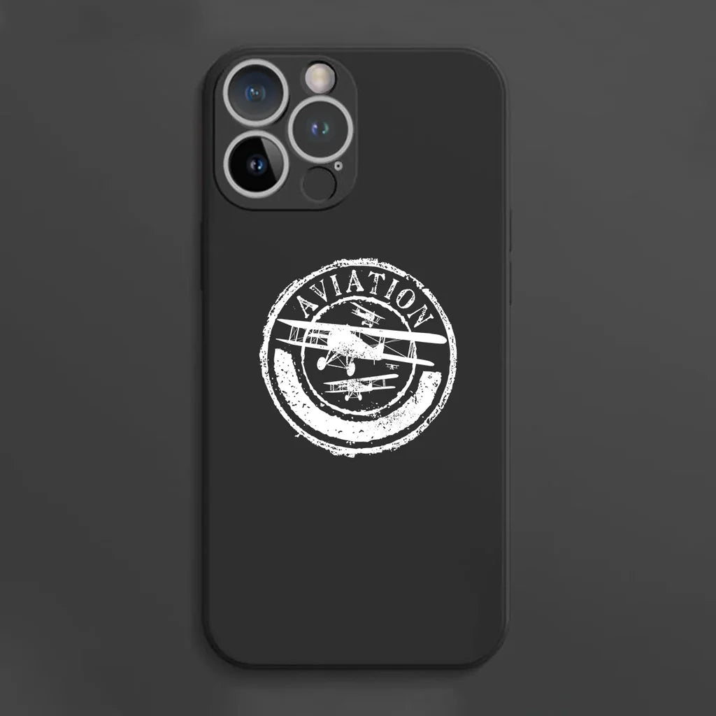 Aviation Lovers aviation themed soft silicone iPhone case for iPhone.