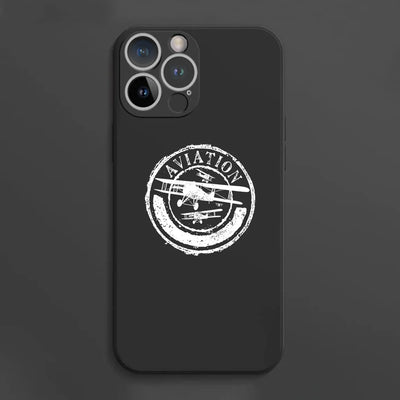 Aviation Lovers aviation themed soft silicone iPhone case for iPhone.