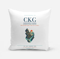 Thumbnail for Chongqing Jiangbei International Airport (CKG) design on white pillow