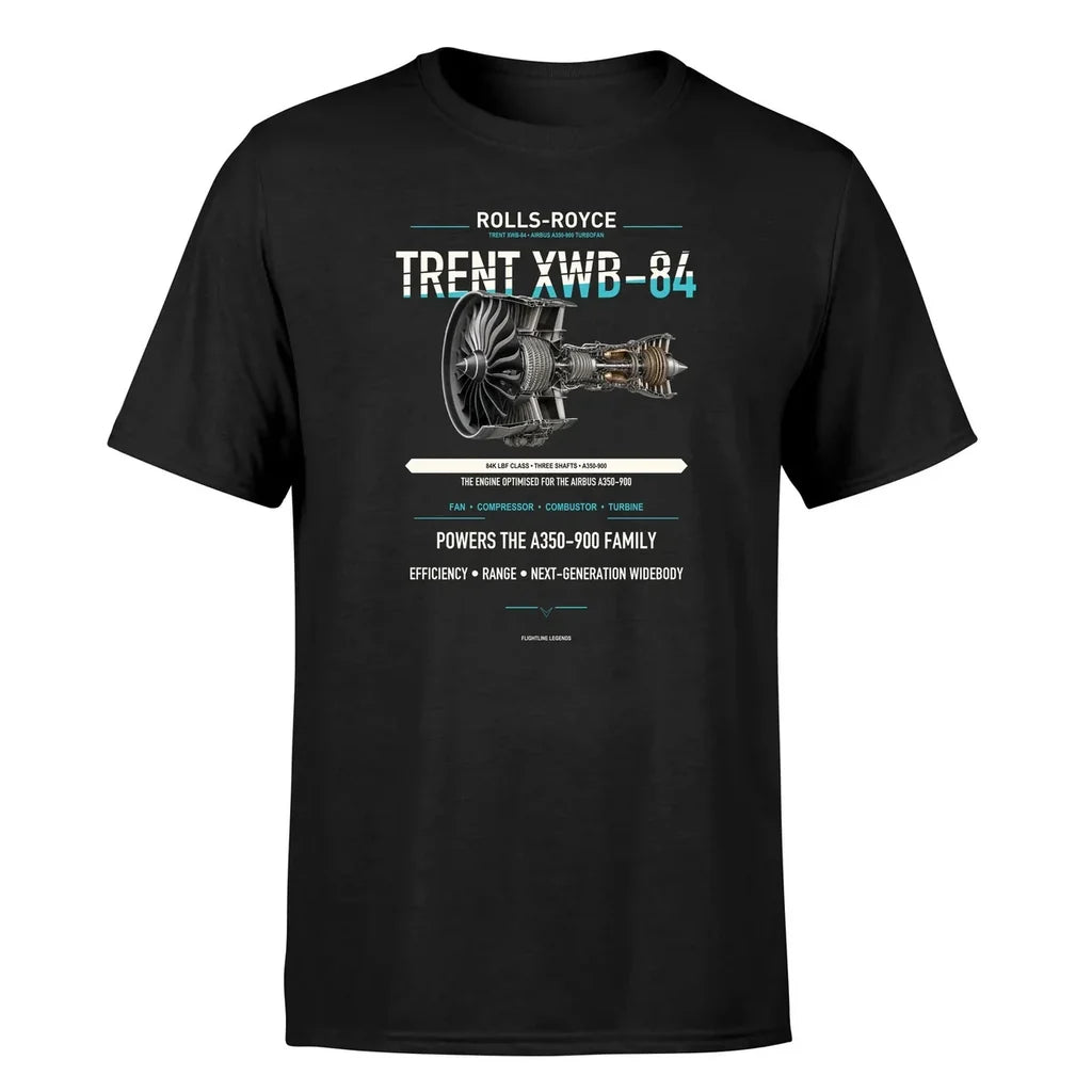 TRENT XWB-84 design on black single side
