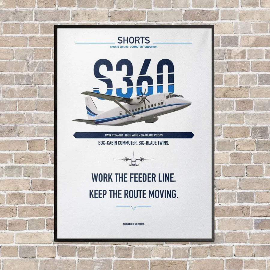 Shorts 360-300 vertical canvas print - framed - white background