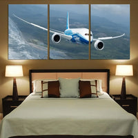 Thumbnail for Cruising Boeing 787 canvas - 3 Pieces