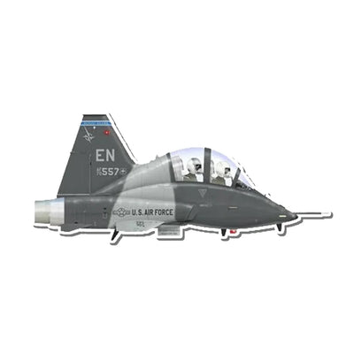 U.S. Air Force T-38 Trainer Twin-Seat Supersonic Twin-Engine Jet Aircraft Airplanes sticker, Wide 6cm (2.3inches)