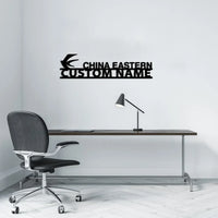 Thumbnail for China Eastern Airlines aviation design on durable metal with painted finish metal wall sign.