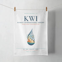 Thumbnail for Kuwait International Airport (KWI) design on white towel
