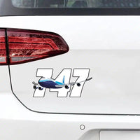 Thumbnail for Super Boeing 747 Car aviation design car sticker in weather-resistant vinyl.