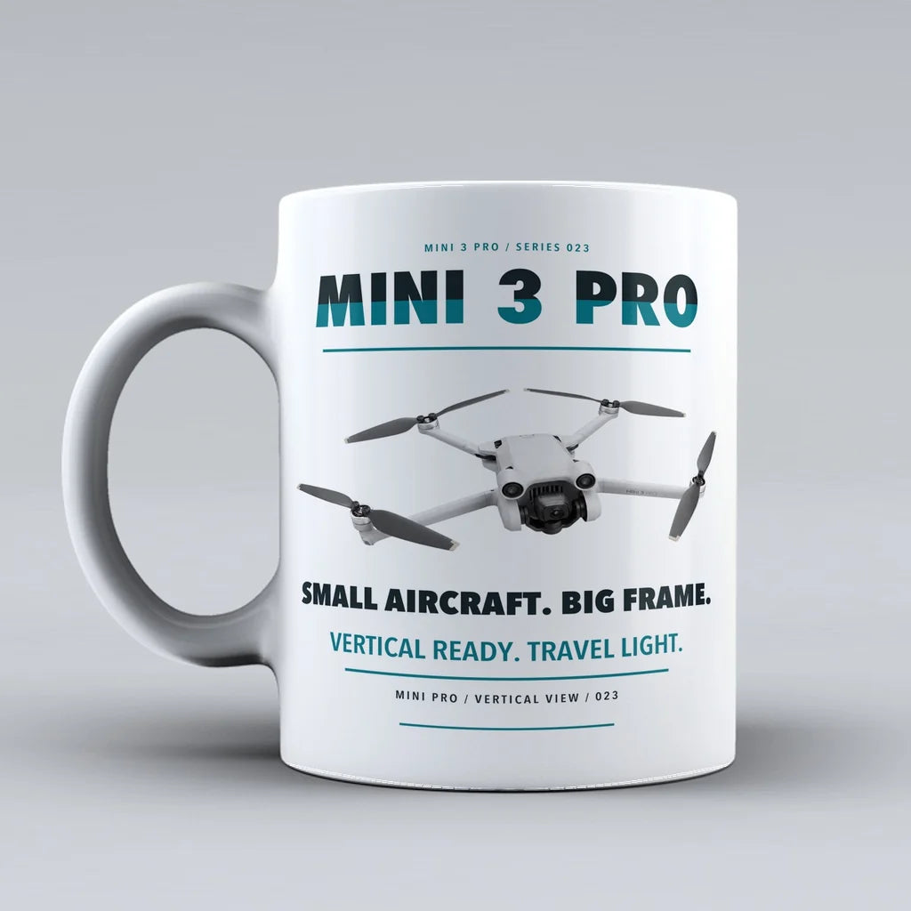 Mini 3 Pro Mug design on white dji