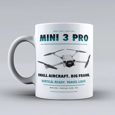 Mini 3 Pro Mug design on white dji