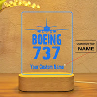 Thumbnail for Boeing 737 & Plane aviation art night lamp in premium acrylic with LED.