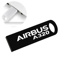 Thumbnail for Airbus A320 & Text aviation design on durable waterproof casing waterproof USB device.
