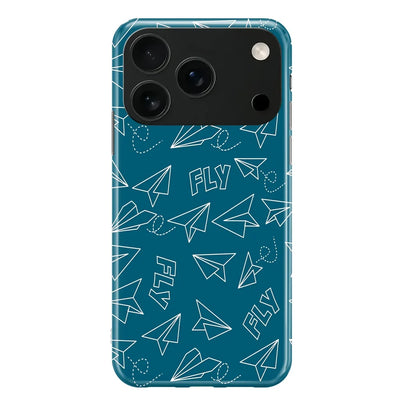 Paper Airplane & Fly-Green iPhone Case