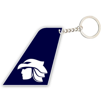Aero Mexico Airlines aviation shaped key chain, durable metal alloy.
