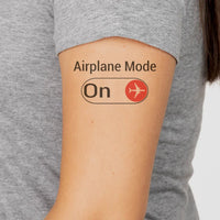 Thumbnail for Airplane Mode On aviation temporary tattoo in skin-safe adhesive paper.