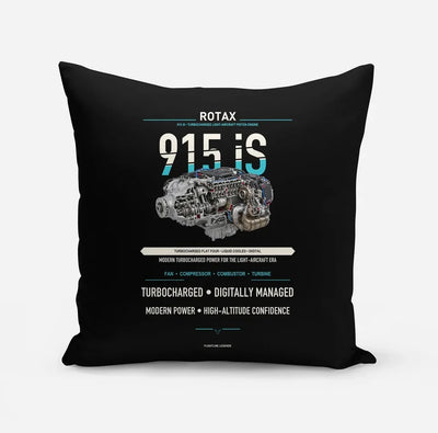 915 iS design on black pillow