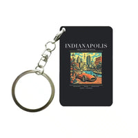 Thumbnail for INDIANAPOLIS - Poster - Key Chain - Black