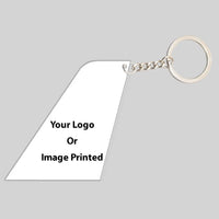 Thumbnail for Custom Design Image Logo Airline aviation shaped key chain, durable metal alloy.