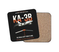 Thumbnail for KA-3B Skywarrior design on black 1 piece coaster