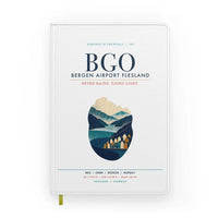Thumbnail for Bergen Airport Flesland (BGO) design on white notebook