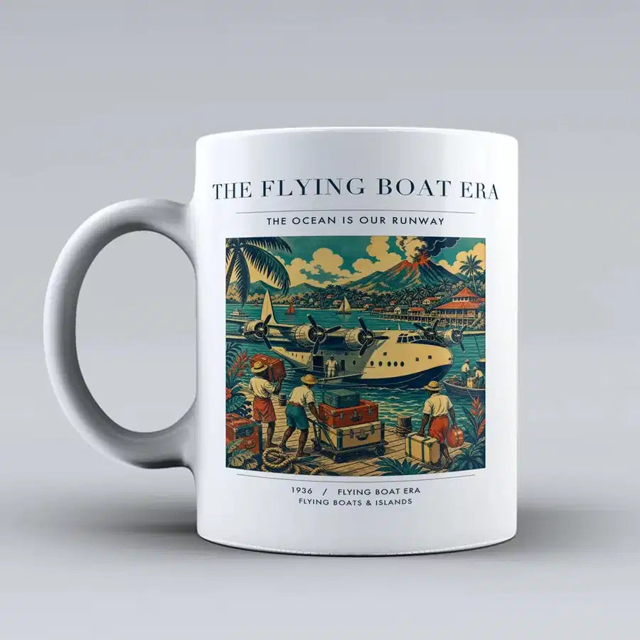 VINTAGE G4055 - The Flying Boat Era - Ceramic Mug design on white
